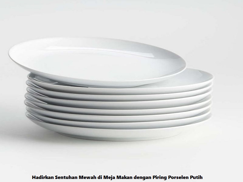 Piring Porselen Putih